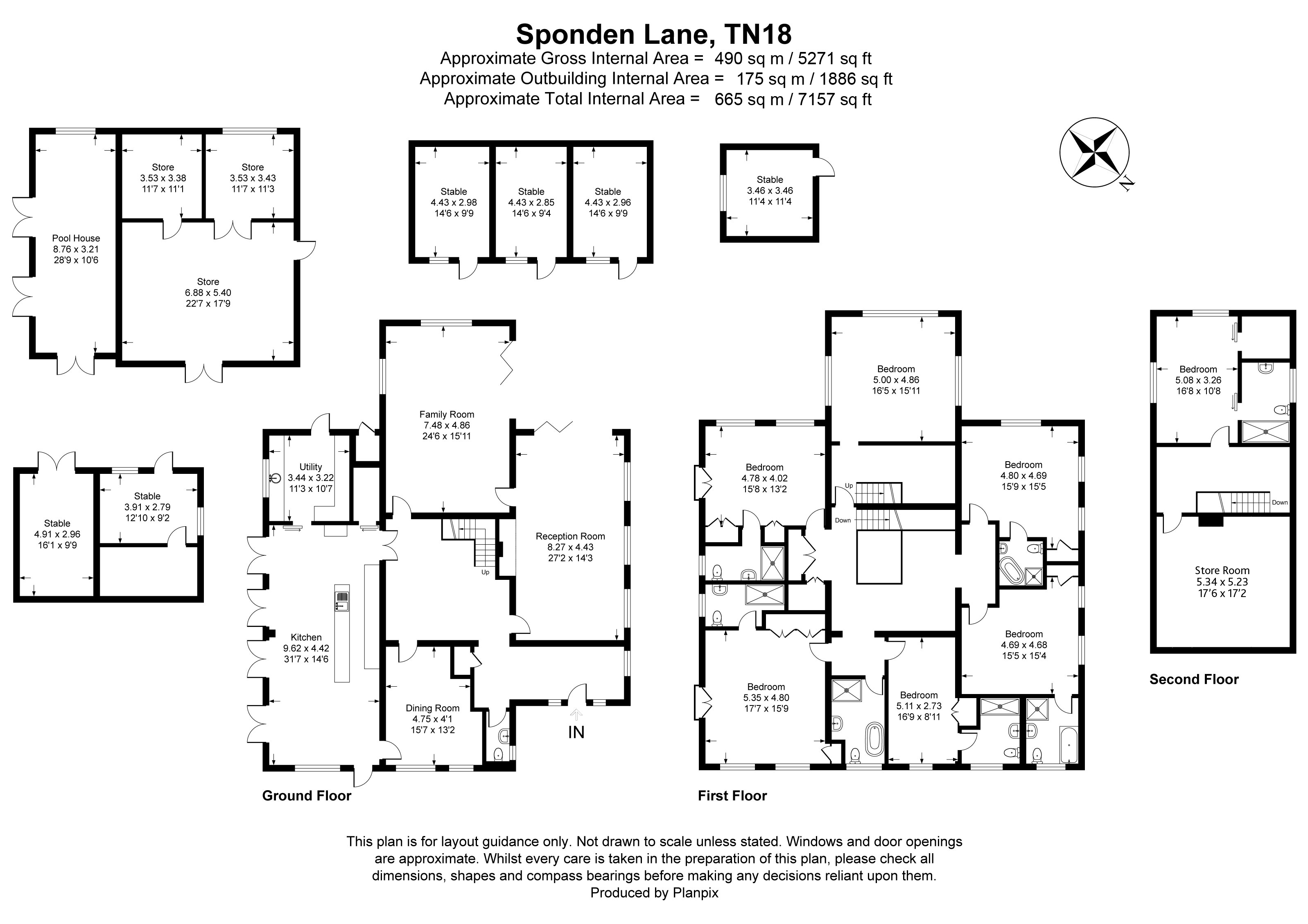 Floorplans For Sponden Lane, Sandhurst, TN18