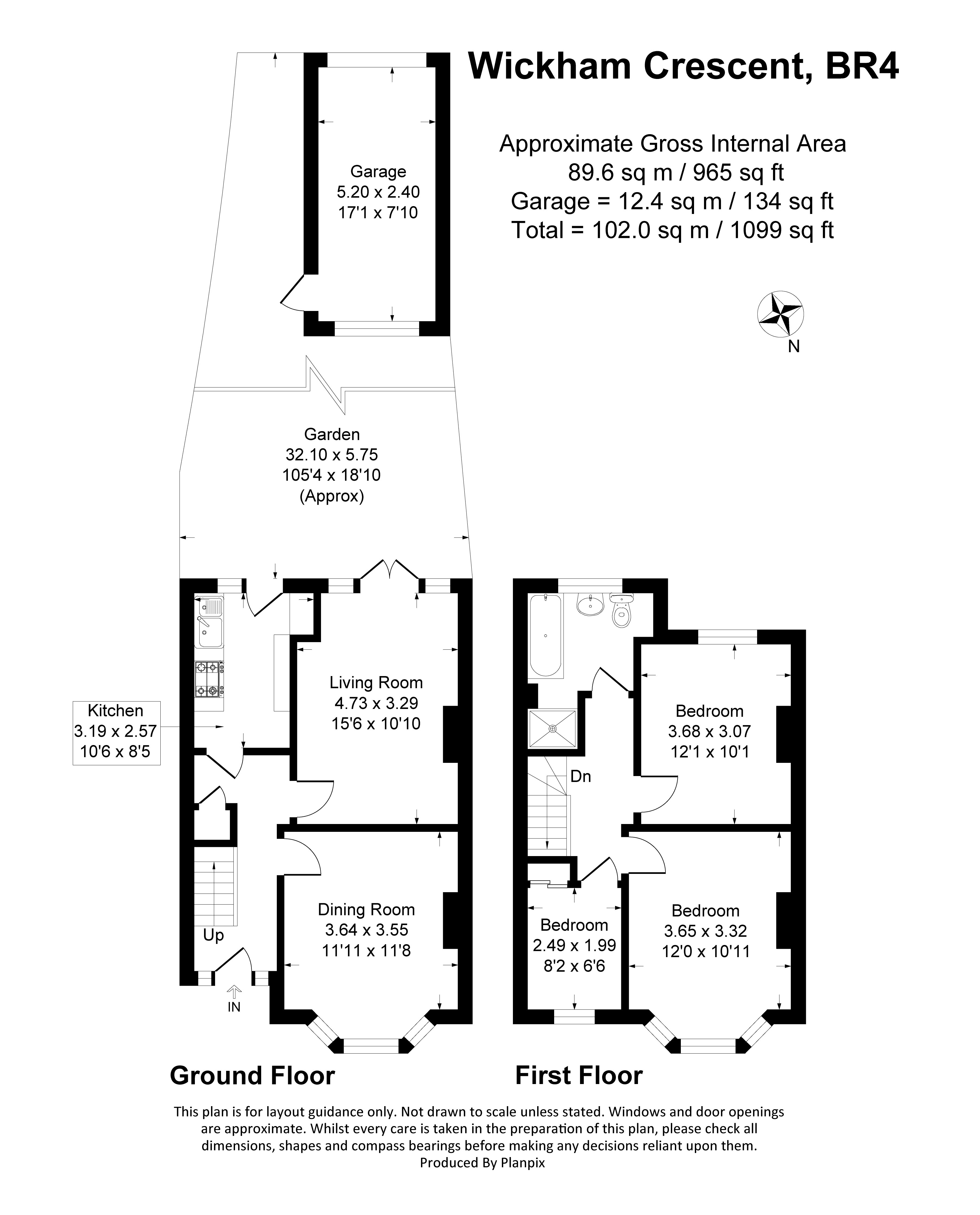 Floorplans For Wickham Crescent, West Wickham, BR4