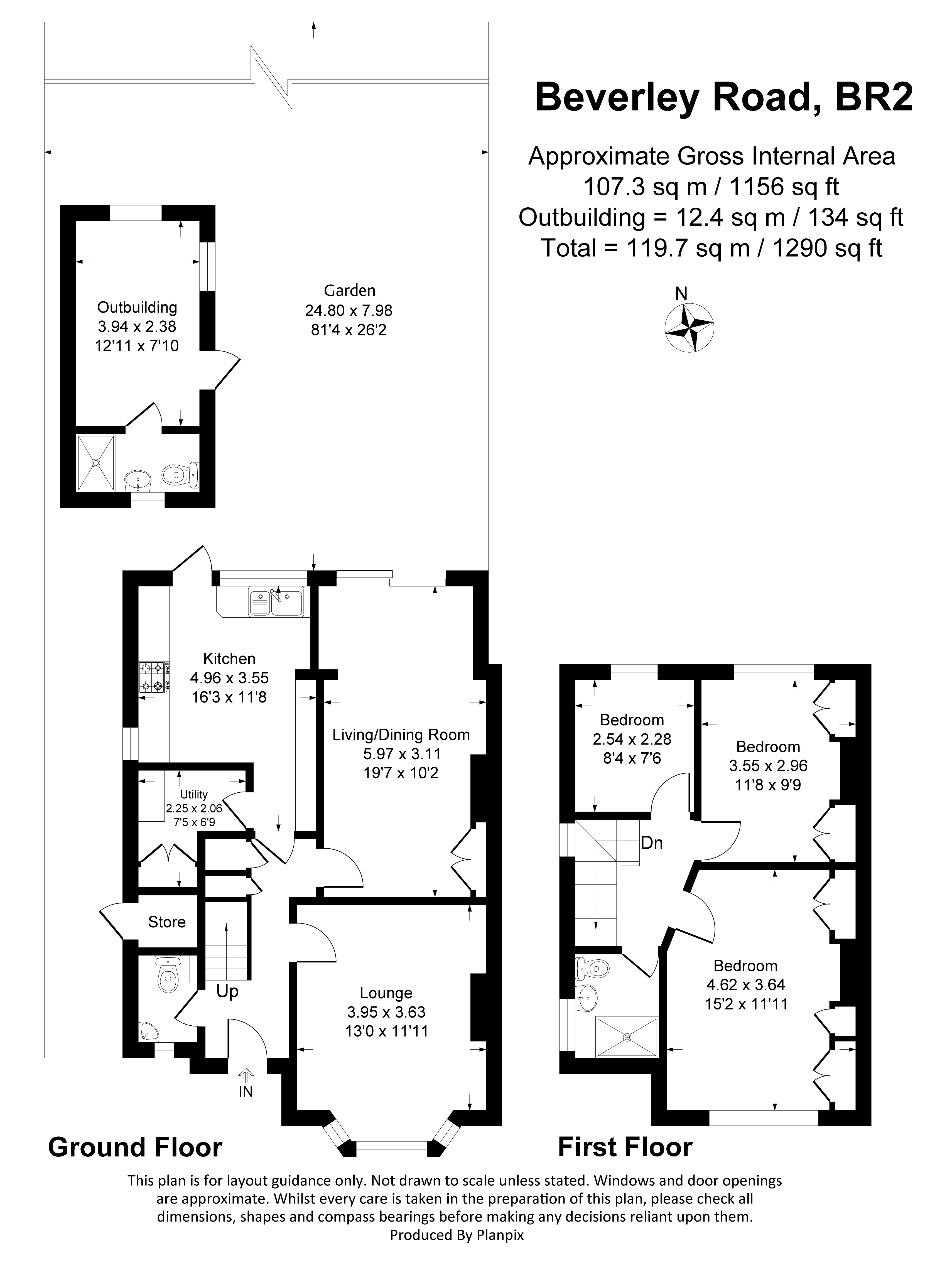 Floorplans For Beverley Road, Bromley, BR2