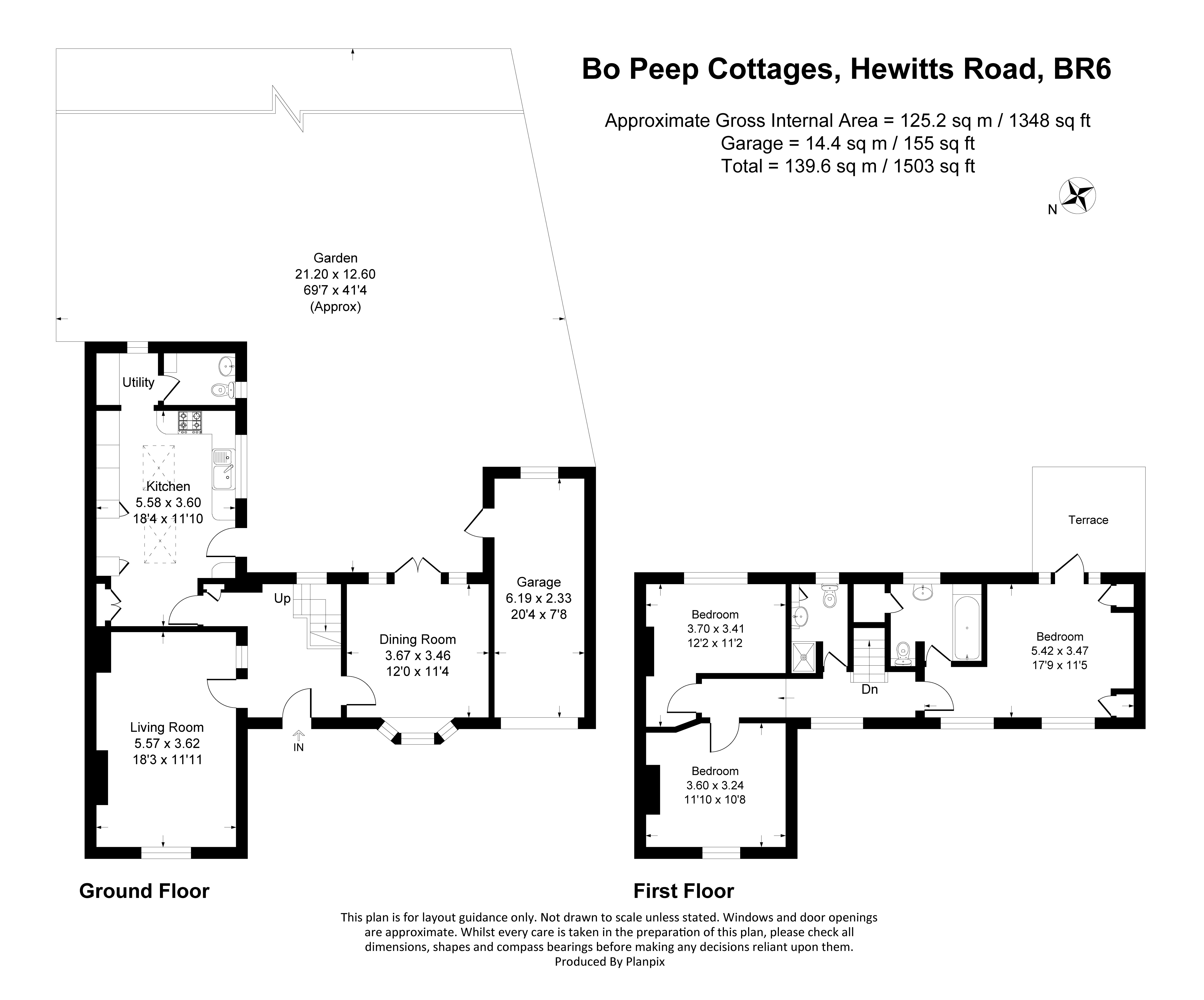 Floorplans For Hewitts Road, Orpington, BR6