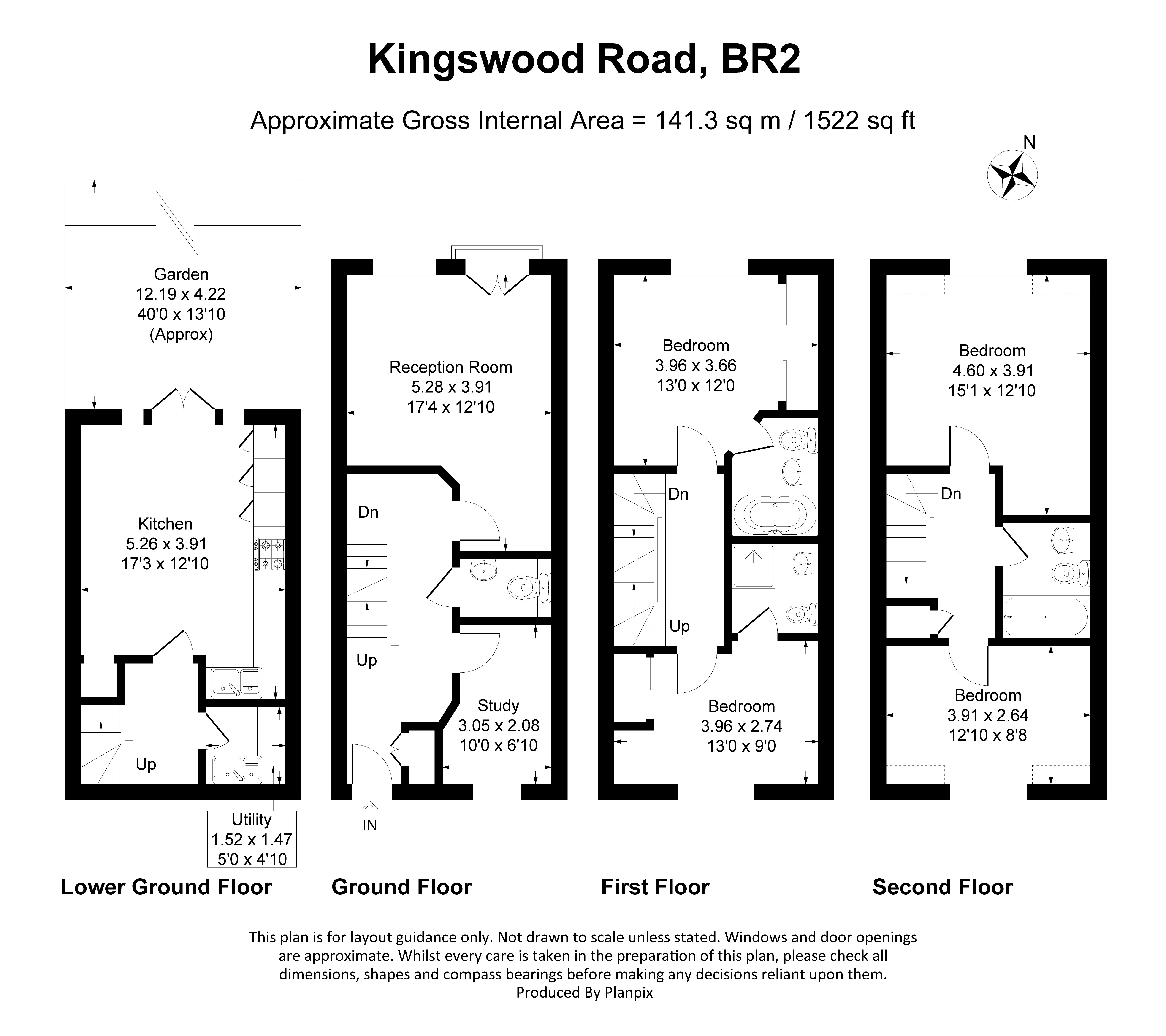 Floorplans For Kingswood Road, Bromley, BR2