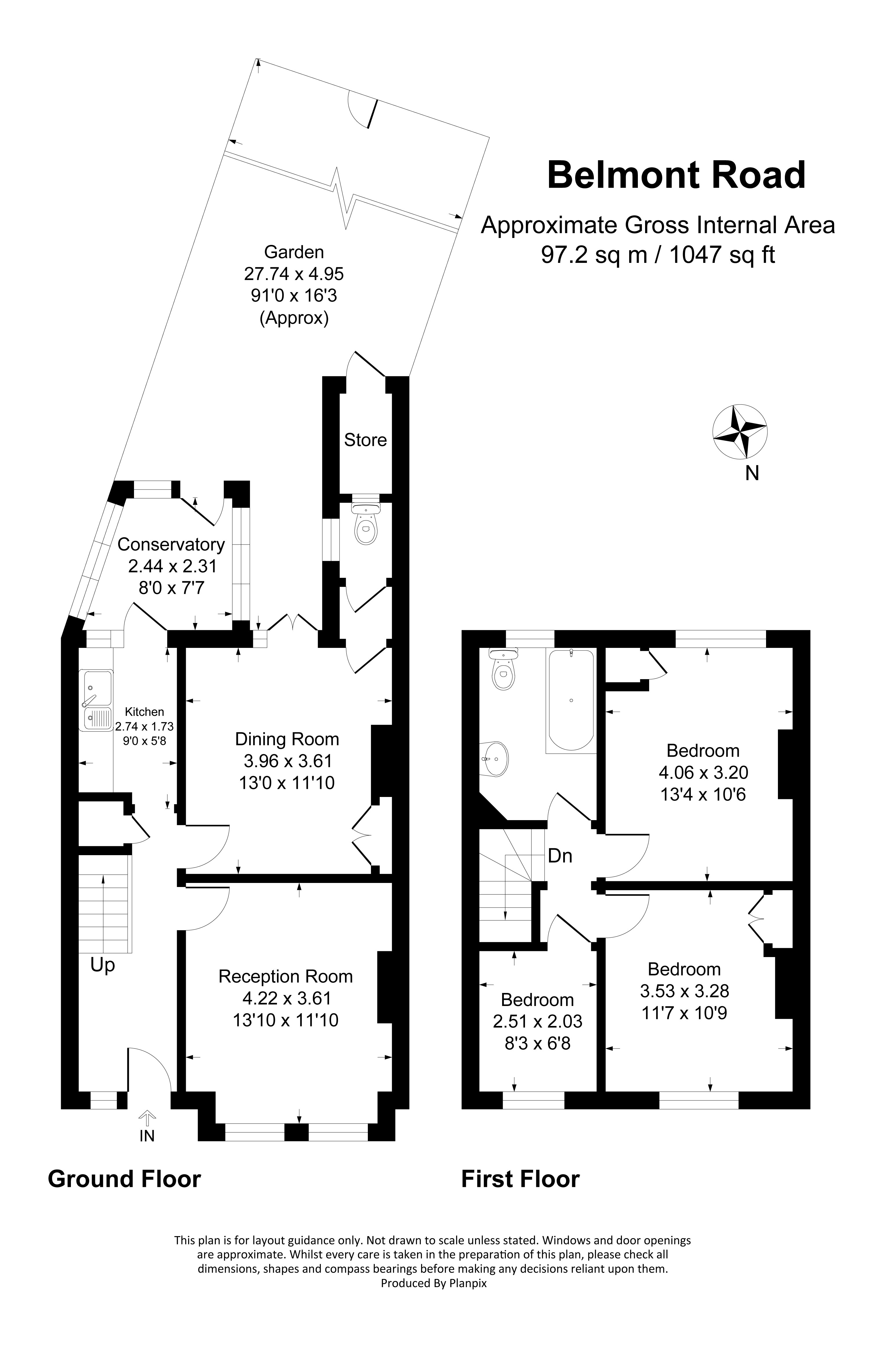 Floorplans For Belmont Road, Beckenham, BR3