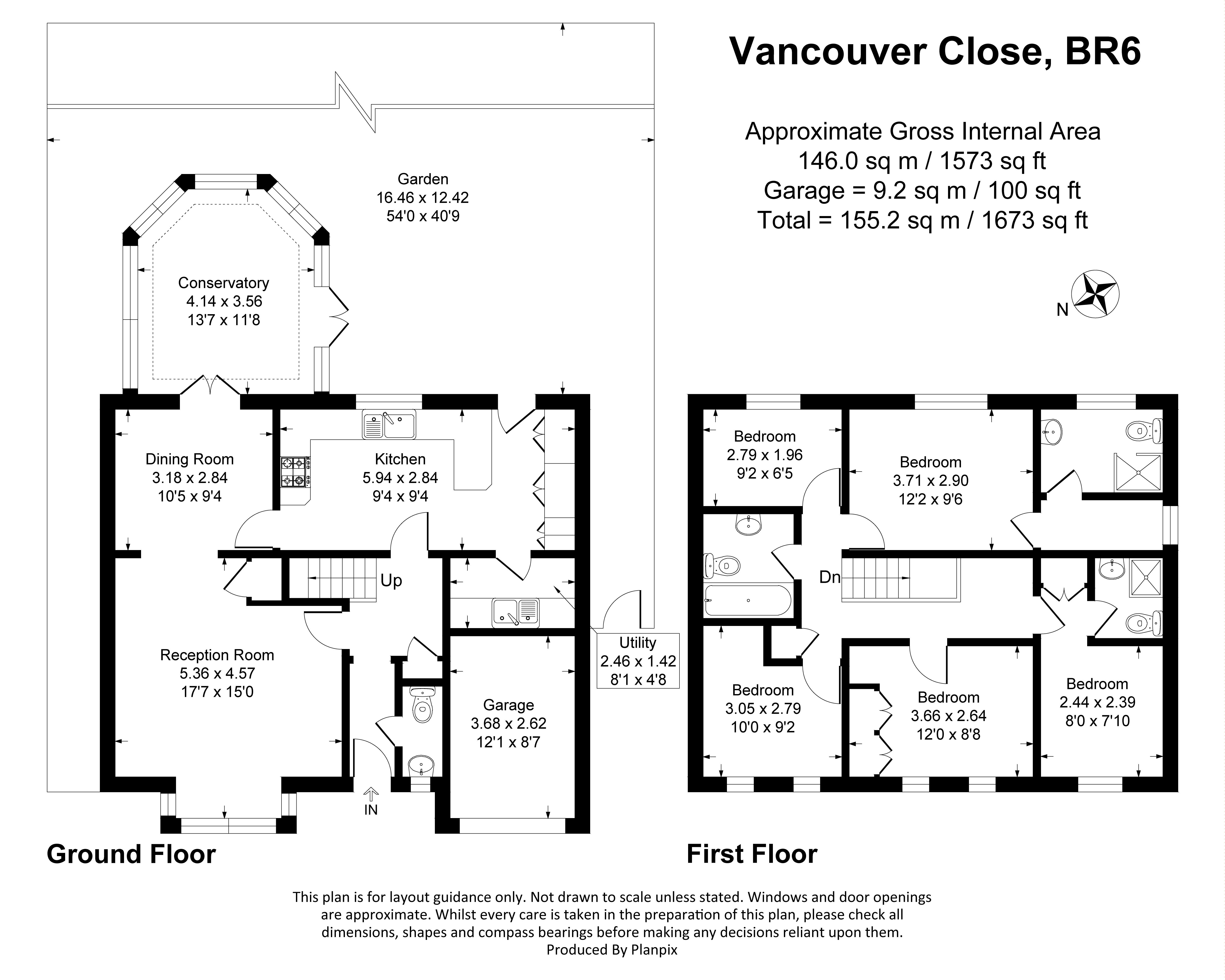 Floorplans For Vancouver Close, Orpington, BR6