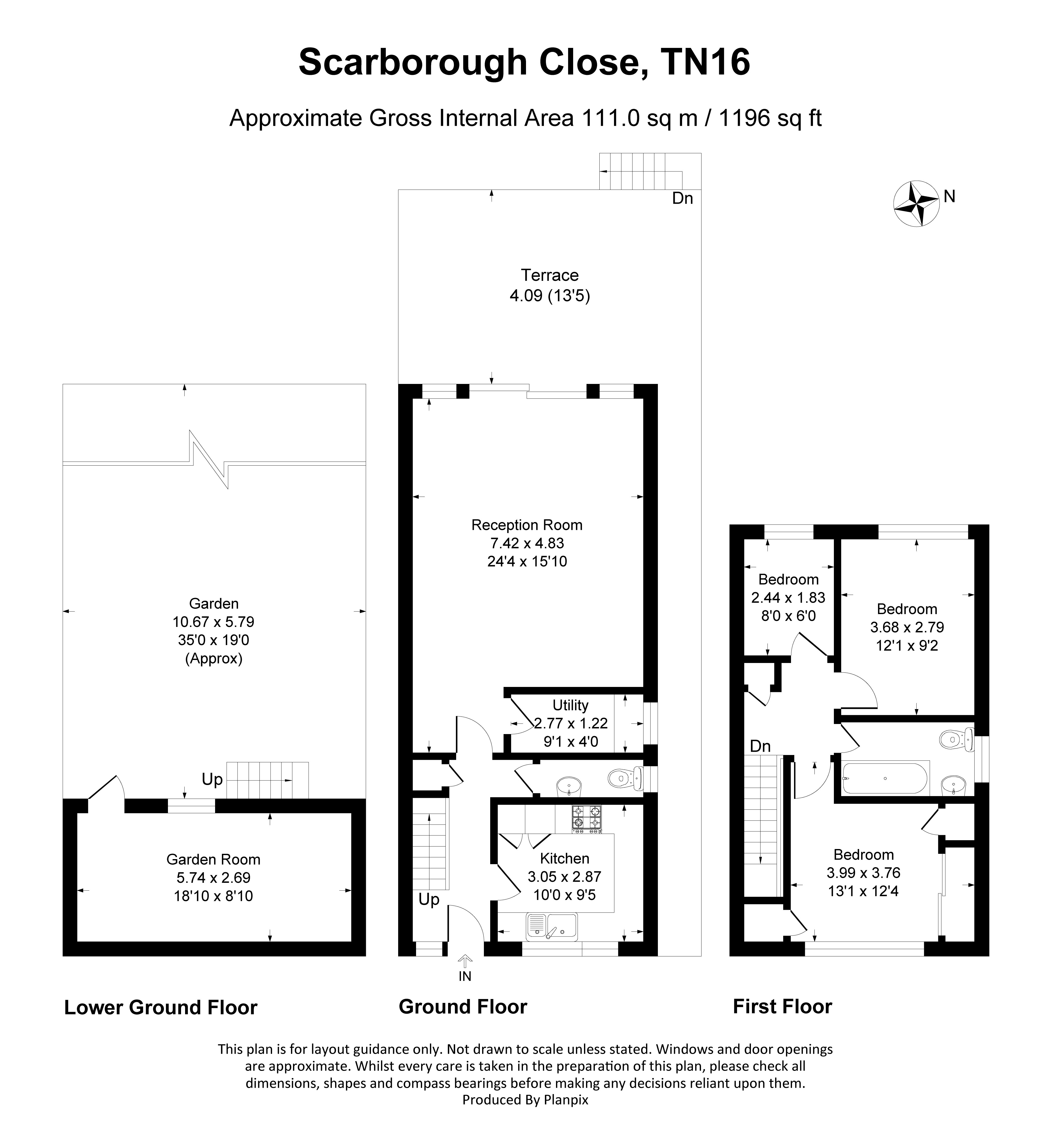 Floorplans For Scarborough Close, Biggin Hill, TN16